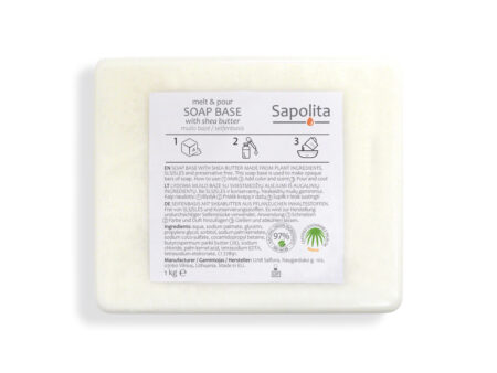 Melt and pour soap base with shea butter