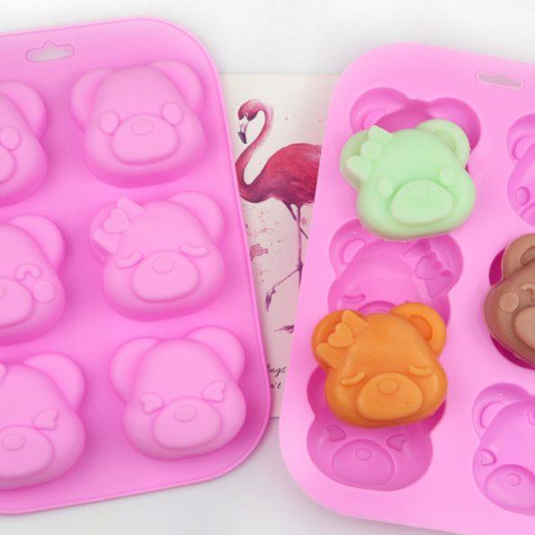 Teddy silicone mold for soap