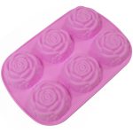 Roses silicone mold for melt and pour soap base