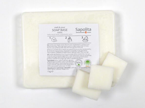 White melt and pour soap base