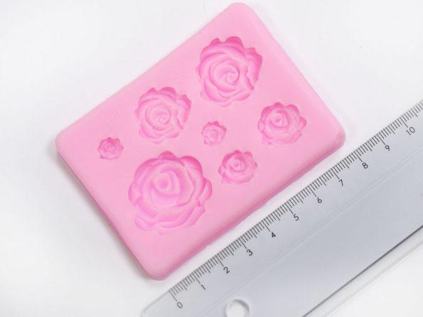 3D silikoninė forma rožytės dekoravimui