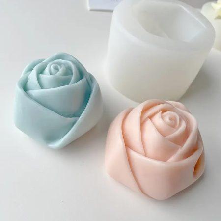 Rožės pumpuras silikoninė forma 3D