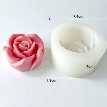 Rožės silikoninė forma 3D