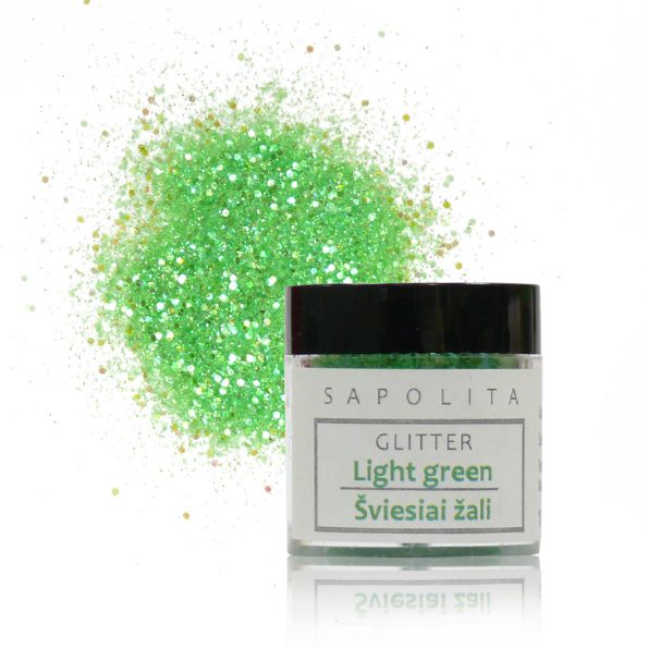 Light-green-glitter