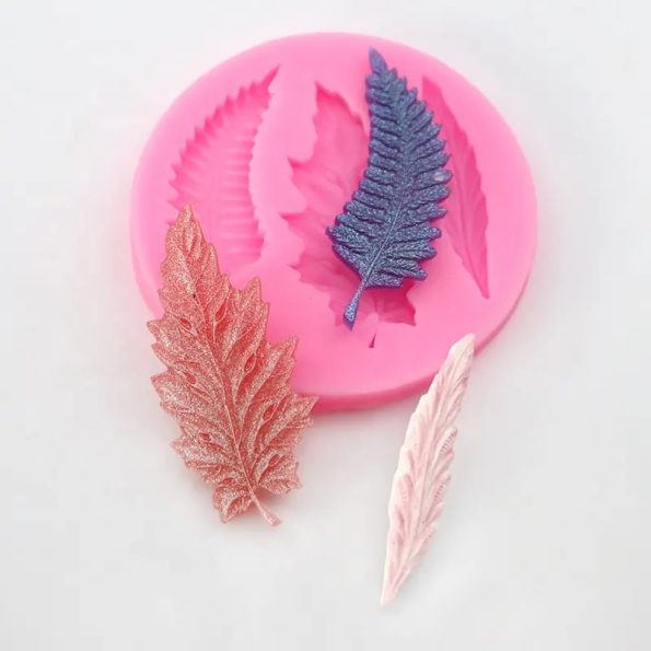 Silicone mold Leaves 3D