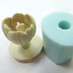 Blooming-tulip silicone mold