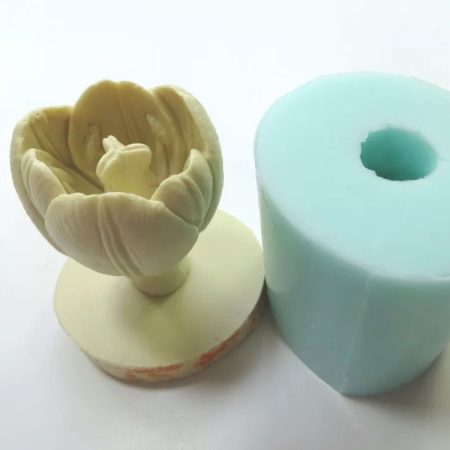 Išsiskleidusi tulpė silikoninė forma muilui ir žvakėms